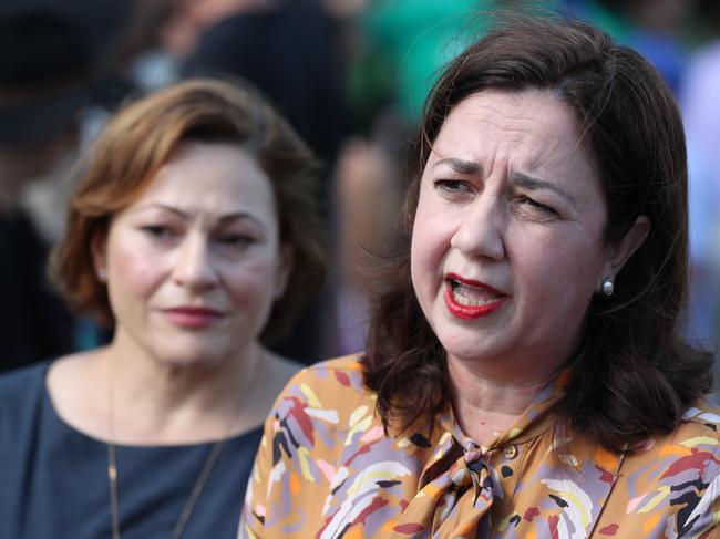 Premier Anastasia Palaszczuk and Jackie Trad visiting Paniyiri. Pic Peter Wallis