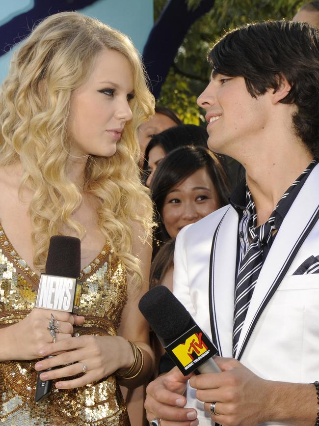 Taylor and Joe circa 2008. Picture: Kevin Mazur/WireImage