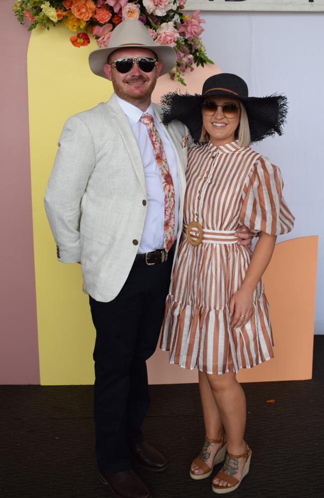 Josh and Ash at the Rockhampton Jaguar Land Rover Pop-Up Polo on June 3, 2023. Picture: Aden Stokes