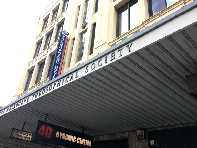 The Melbourne Theosophical building at 126-128 Russell St, Melbourne CBD.