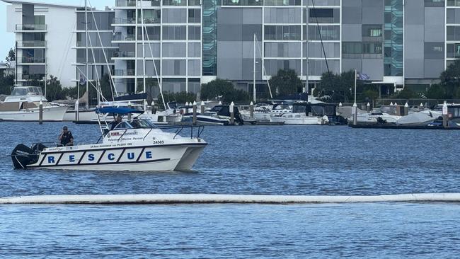 The Paradise Point Parklands swimming site where Jake Brown, 29, drowned. Picture: Kathleen Skene