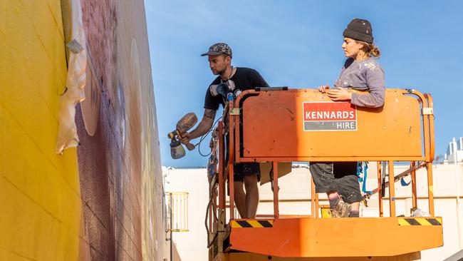 Red Hot Arts runs events like the Alice Springs Street Art Festival. Picture: Emma Murray