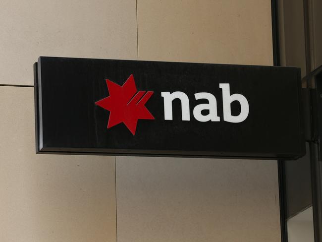 04/11/2022. NAB. Business stock logo pictures. Sydney CBD. Britta Campion / The Australian