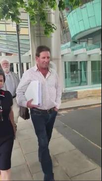 Thomas leaves court to sign bail paperwork