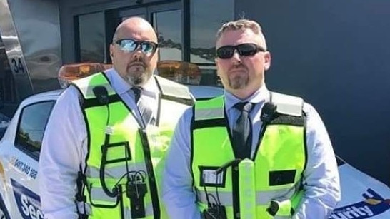 Thomas Paul Security director Matt Radford and GM Cassidy Jelfs. Picture: Facebook