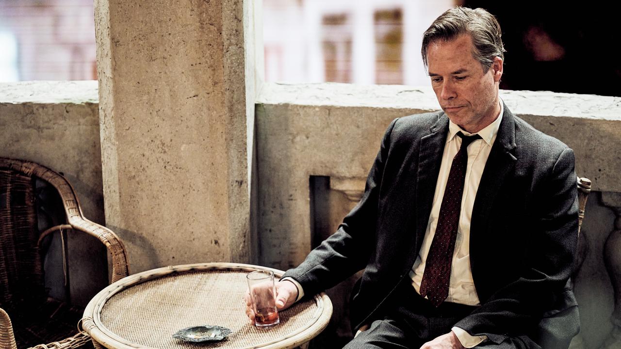 Guy Pearce in a scene from the spy drama A Spy Among Friends