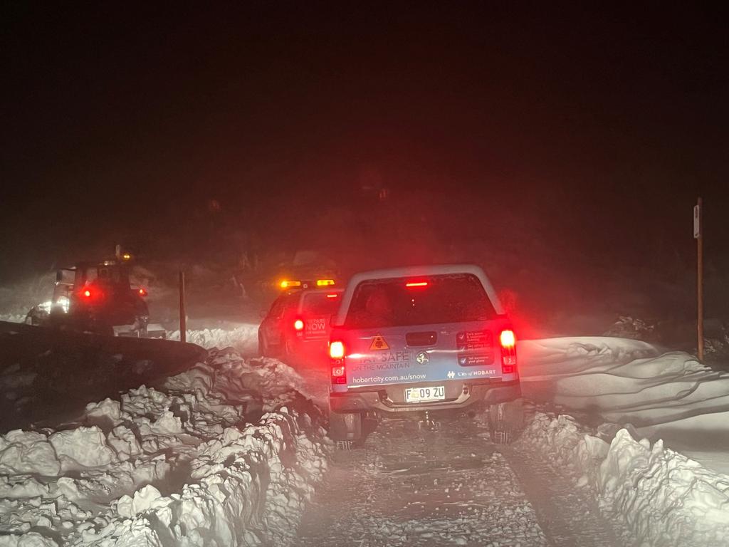 Hobart has seen more serious snow action than most of the other capitals. Picture: City of Hobart