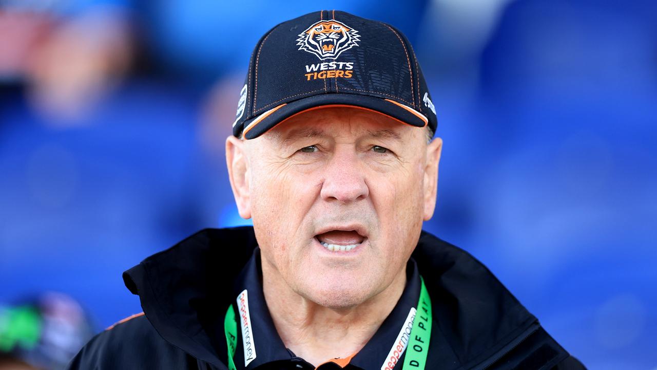 Sacked Wests Tigers coach Tim Sheens. Picture: Jenny Evans/Getty