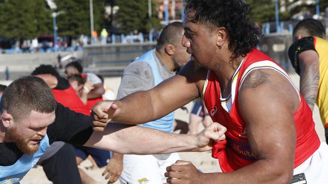 Pone Fa'amausili starts in the No.3 jersey for the Wallabies. Picture: John Appleyard