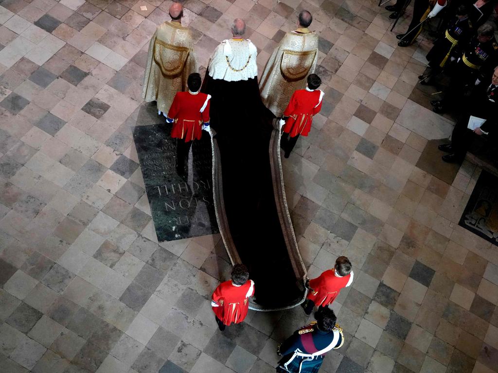 Britain’s King Charles III arrives at Westminster Abbey. Picture: Kirsty Wigglesworth / POOL / AFP