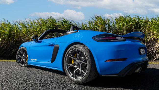 The Boxster Spyder RS is best enjoyed with the roof down. Picture: Supplied.