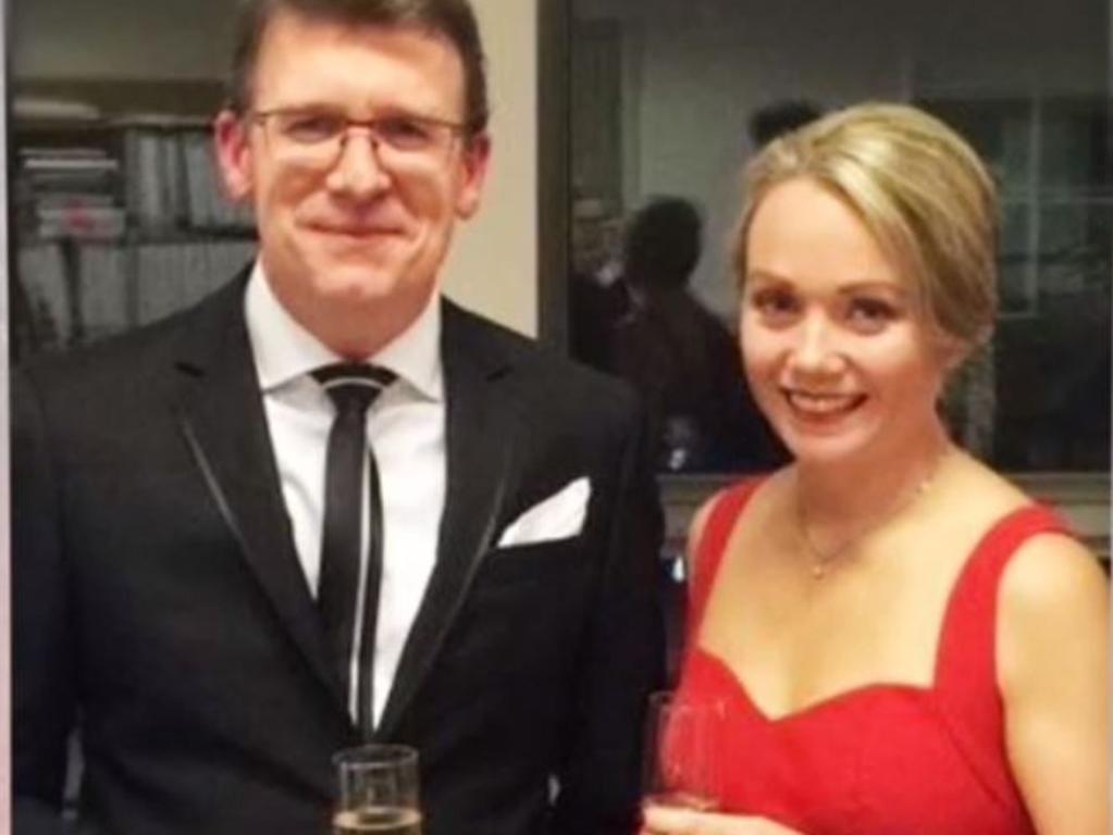 Minister Alan Tudge and staffer Rachelle Miller. Picture: Four Corners/ABC