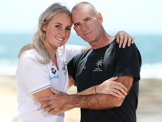 Parents of the Aussie swimmers have paid tribute to Sholto McKeown, father of Queensland swimmers Taylor and Kaylee McKeown, who died after a two-year battle with brain cancer. Picture: Peter Wallis