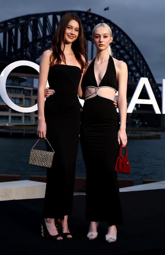 Giselle Overton and Allegra Overton attend the L’Oreal Paris Walk Your Worth Runway in Sydney, Australia. Picture: Brendon Thorne/Getty Images