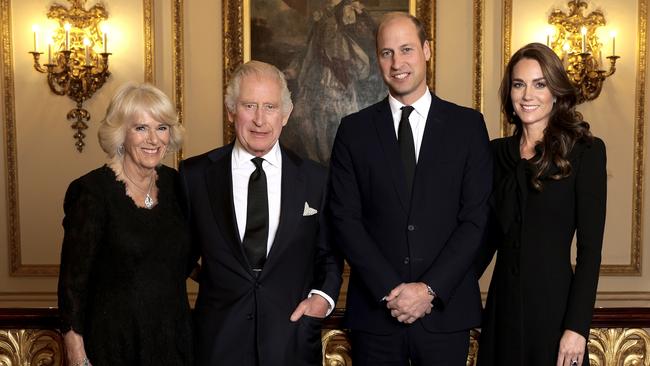 Camilla, Queen Consort, King Charles III, Prince William, Prince of Wales and Catherine, Princess of Wales. Picture: Chris Jackson/Getty Images