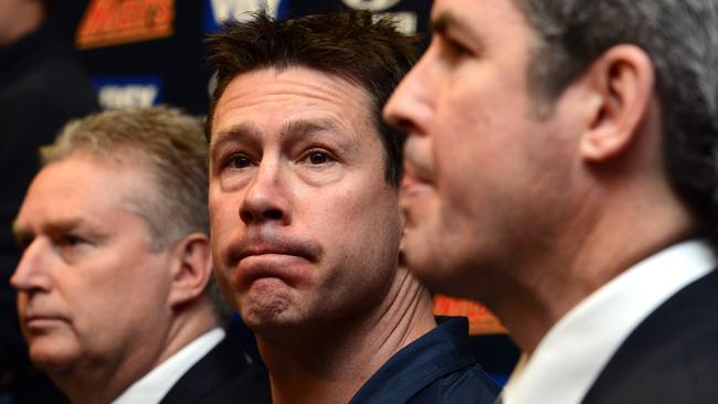 Brett Ratten led Carlton to the finals but was later sacked under president Stephen Kernahan’s reign at Princes Park and replaced by Mick Malthouse.