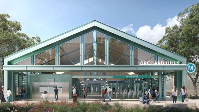 Orchard Hills residents and commuters will be able to enjoy their glass-covered station. Picture: Sydney Metro
