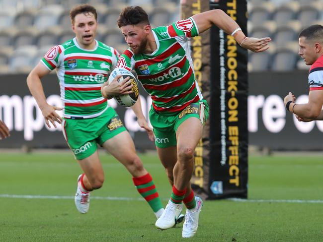 Tom Carr for South Sydney in last season’s NSW Cup grand final win over North Sydney. Photo: Steve Montgomery