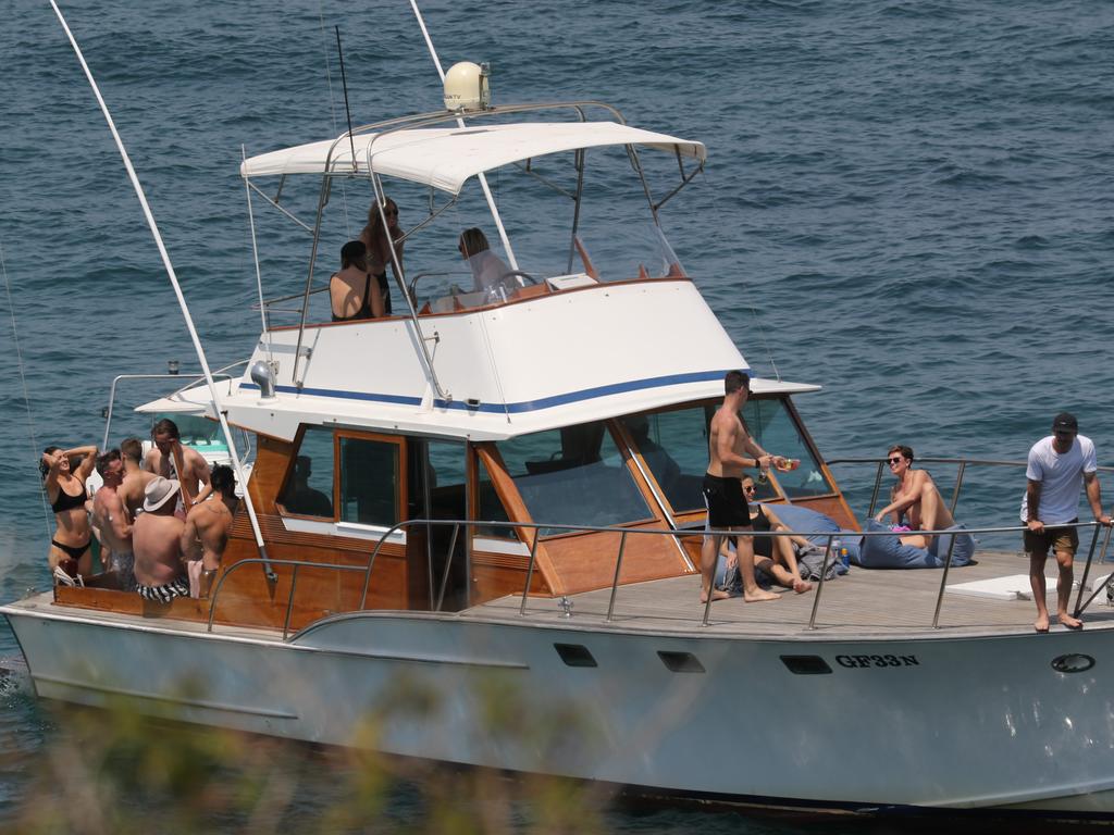 Crowds gather near Hornby Lighthouse on South Head before the start of the race. 2019 Sydney to Hobart Crowds watching the race as the Yachts pass through the heads. Picture: Rohan Kelly