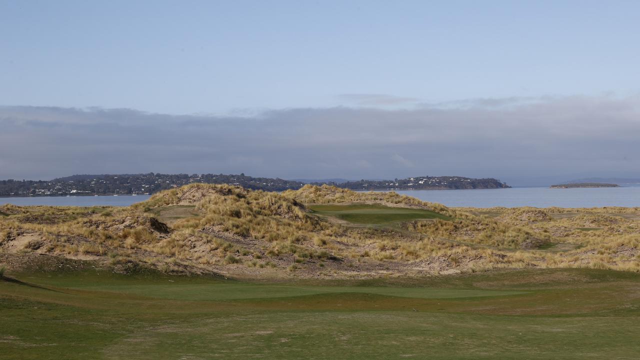 The new Seven Mile Beach public golf course enjoys views into Tiger Head Bay, and across to Carlton. Picture: Nikki Davis-Jones