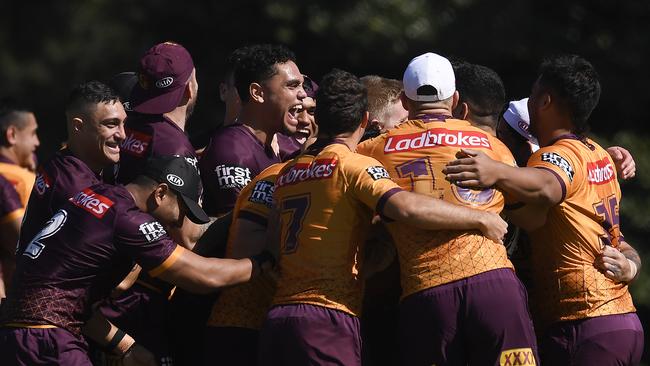 The Broncos must come together and turn the club’s fortunes around. Picture: Getty Images