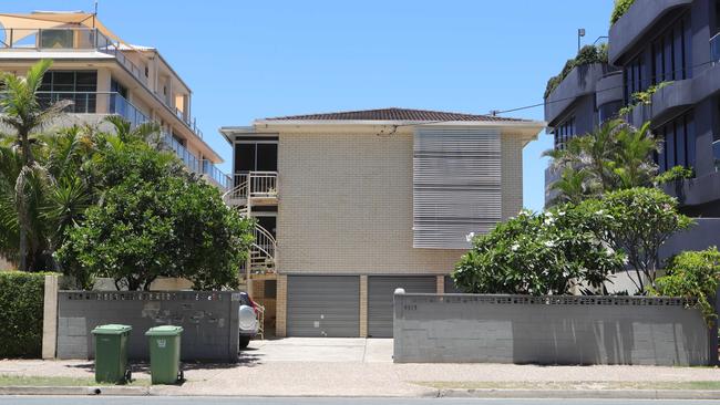 The apartment building currently on the site. Picture: Glenn Hampson