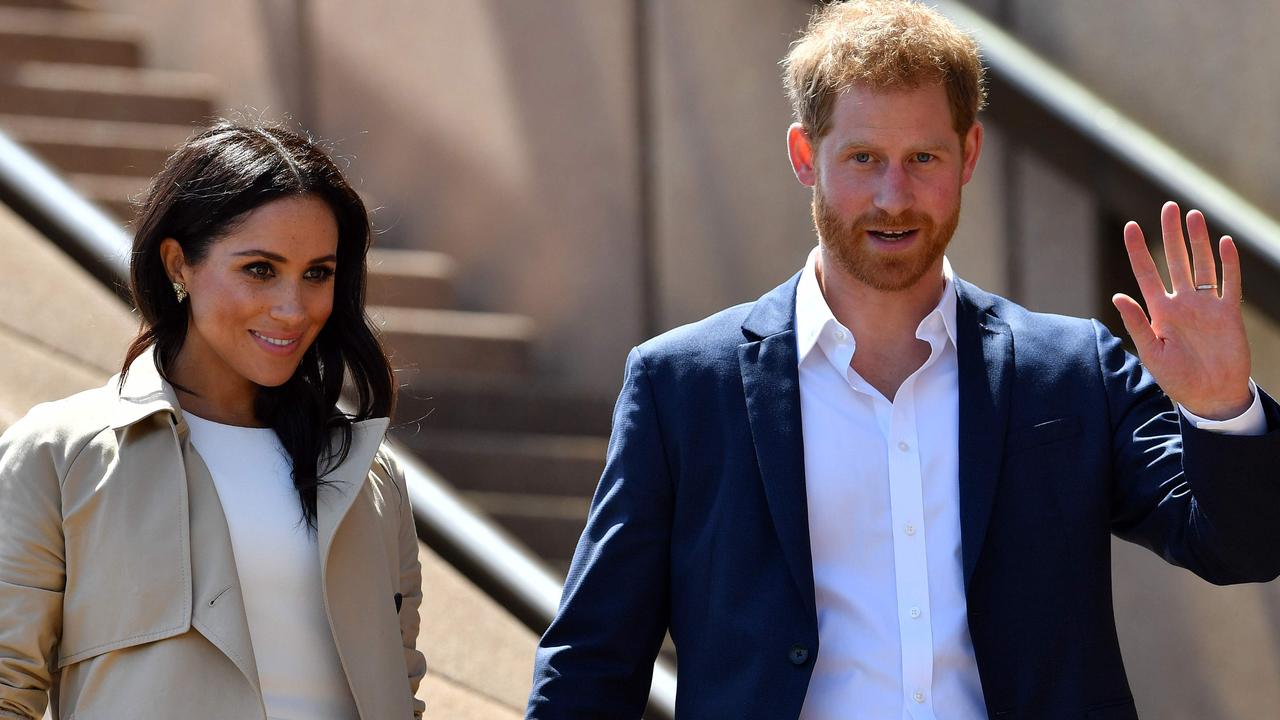 Prince Harry and Meghan Markle in Sydney in October 2018, their first appearances since announcing they were expecting a baby. Picture: SAEED KHAN / AFP.