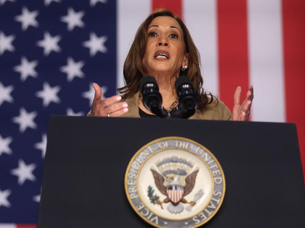 Kamala Harris visited the US border. Picture: Getty Images via AFP