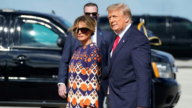 Donald Trump and wife Melania. Picture: AFP