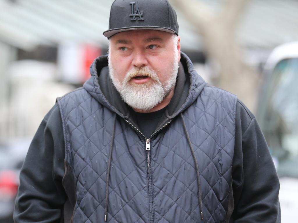 Kyle Sandilands outside Uliveto cafe Kings Cross today .picture John Grainger