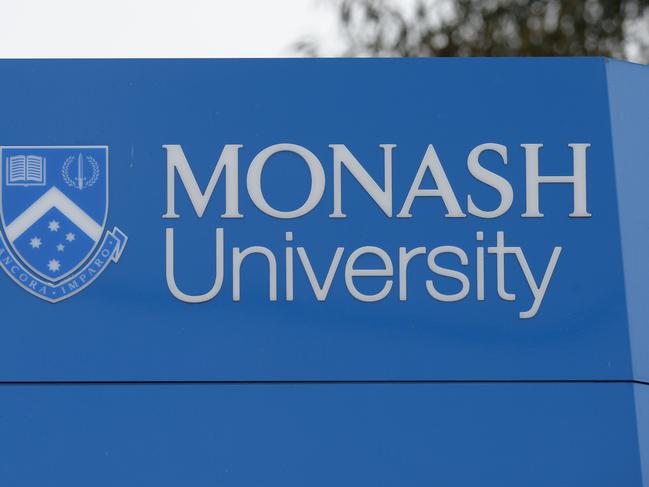 Stock images: Monash University. Entrance signs and buildings at the Frankston campus. Picture: AAP/ Chris Eastman