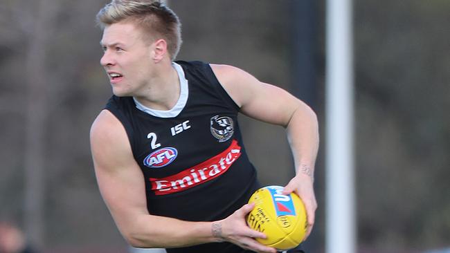 Jordan De Goey showed he’s ready to be a SuperCoach star. Picture: Alex Coppel