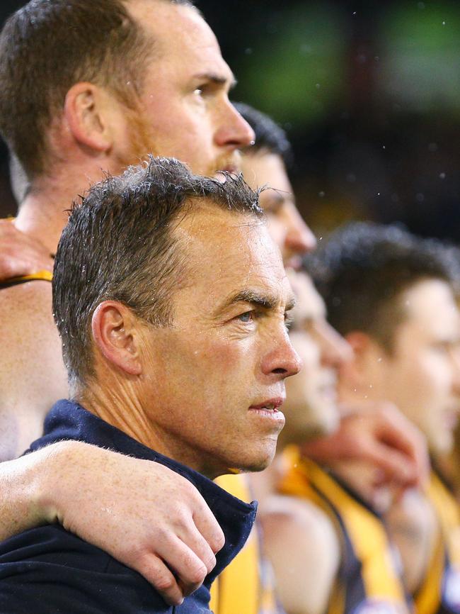 Clarkson is a four-time premiership coach, having coached more than 300 matches for the Hawks since taking over in 2005. Pic: Getty Images