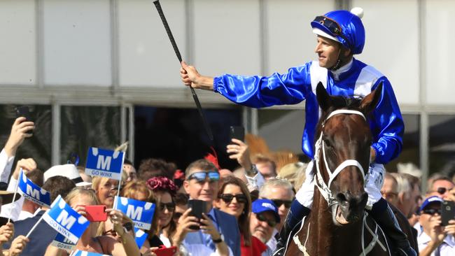 Winx returned with a dominant win in the Apollo Stakes at Randwick last Saturday. Picture: Getty Images 