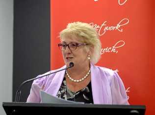 MP Michelle Landry announces new funding to combat domestic violence at the Regional Women's Network lunch. Picture: Jann Houley