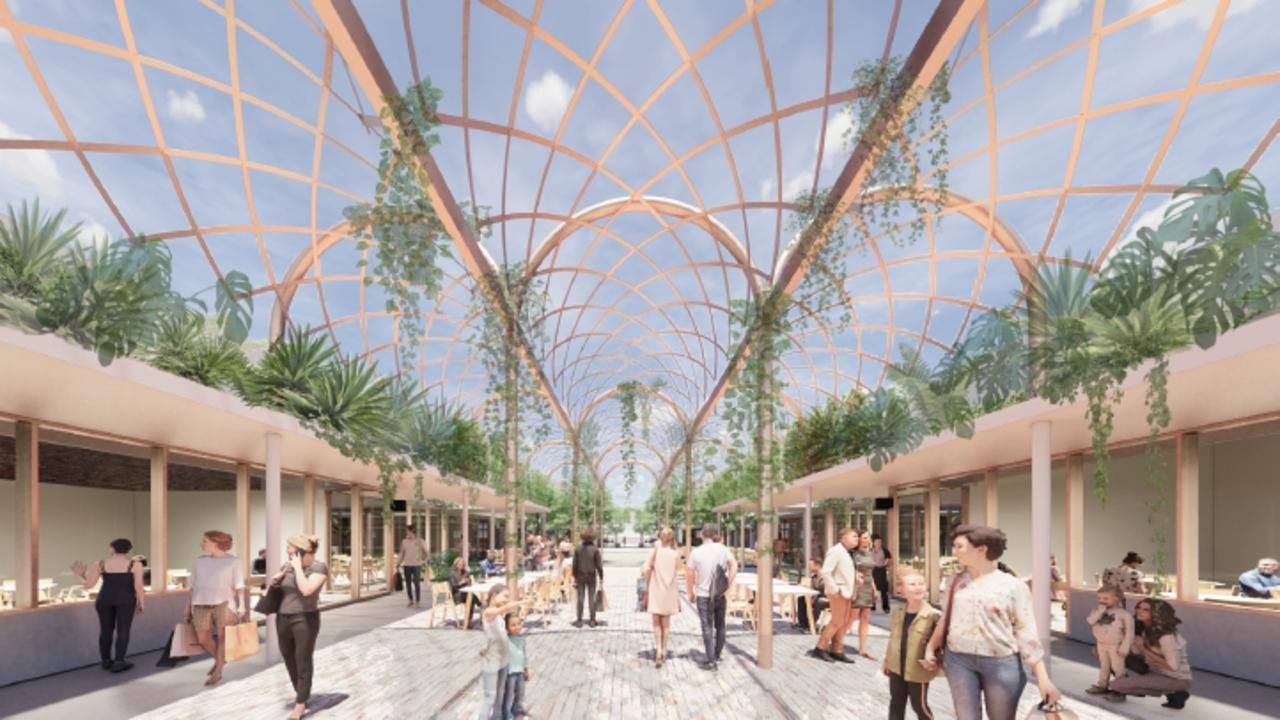 Artist impression of The Lanes shopping Centre by Sunland