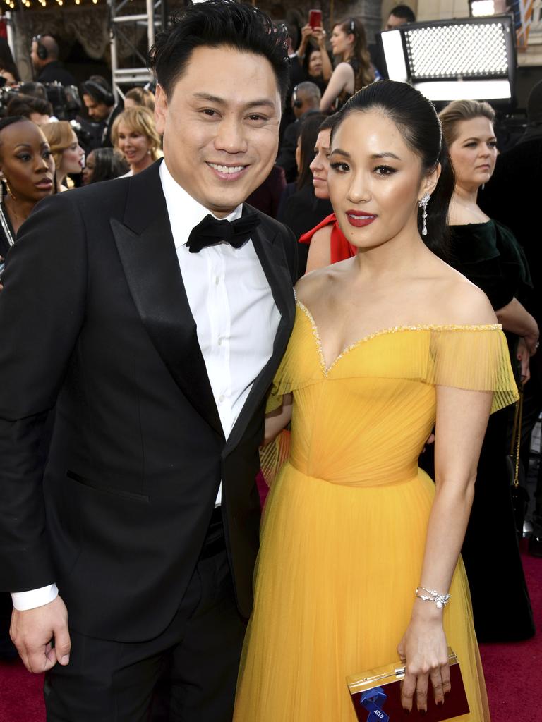 Jon M. Chu, left, and Constance Wu. Picture: AP