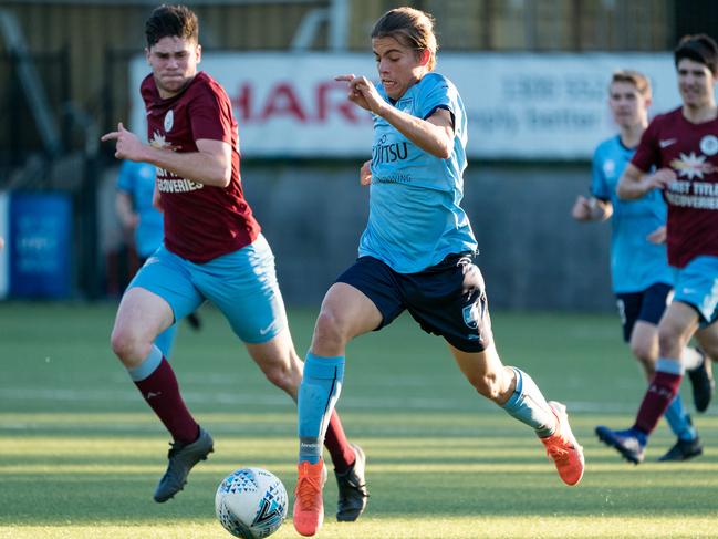 Cameron Peupion is one of numerous Sydney FC players to make the cut for the Joeys. Pic: Jaime Castaneda