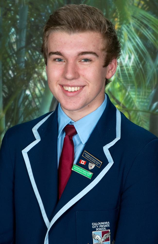 Caloundra City Private School 2013 dux Taylor Bindon.