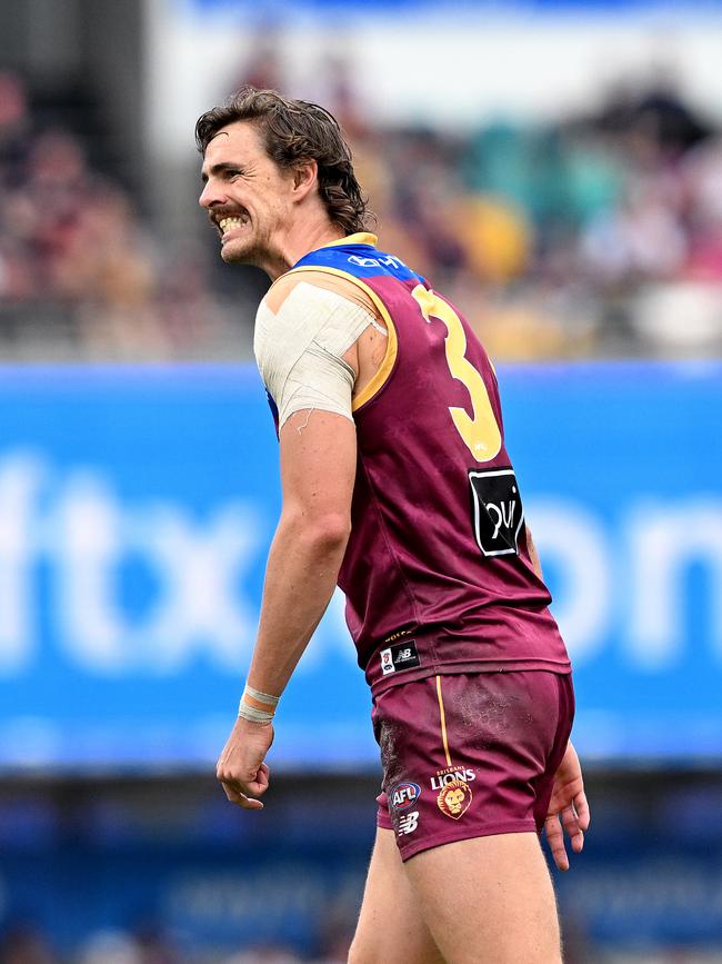 Joe Daniher takes on his former club on Saturday night. Picture: Bradley Kanaris/Getty Images