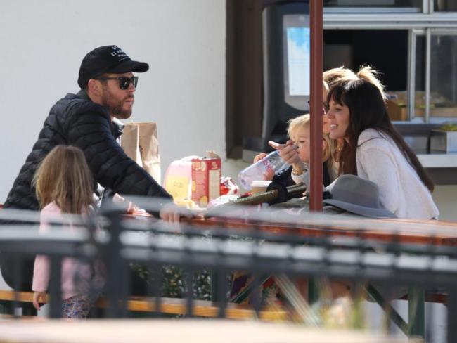 They had lunch together in Malibu. Picture: Splash News