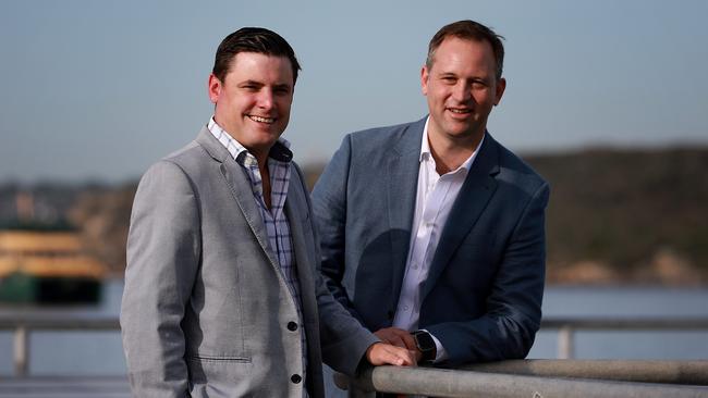 Xpansiv founders Nathan Rockliff and Ben Stuart. Picture: Jane Dempster