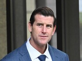 SYDNEY, AUSTRALIA - NewsWire Photos March 29, 2022: Ben Roberts-Smith, former SAS soldier leaves Supreme Court as his defamation case against Nine and its journalists continue. Picture: NCA NewsWire / Jeremy Piper