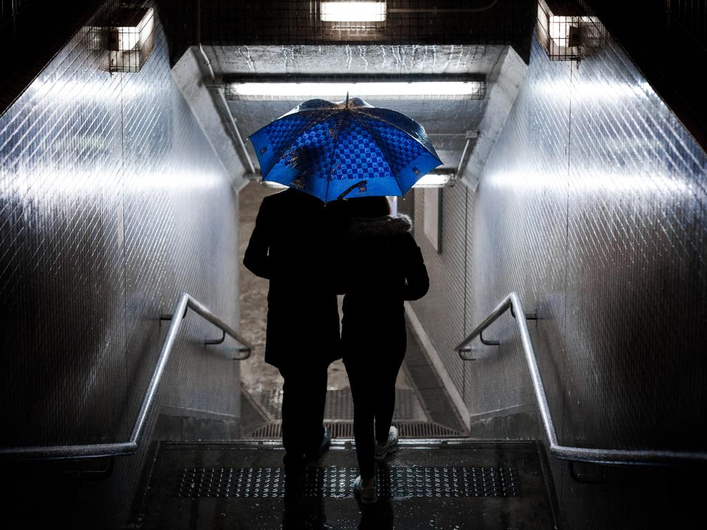 Ron See from Northcote (VIC) Melbourne University A Blue Umbrella “This was the standout winning image. Well captured composition, colour and mood. It would feel almost monotone except for the blue umbrella. Clearly the photographer is a true street photography thinker and reacts to the moment very well, bravo.” Picture: 2015 Canon Light Awards