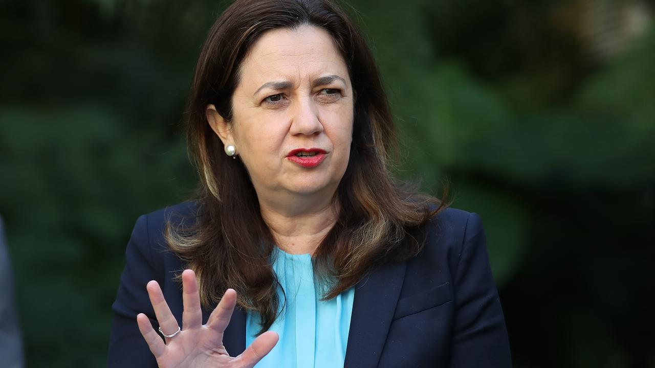 Queensland Premier Annastacia Palaszczuk is still in quarantine after returning from the Tokyo Olympics. Picture: NCA NewsWire / Jono Searle