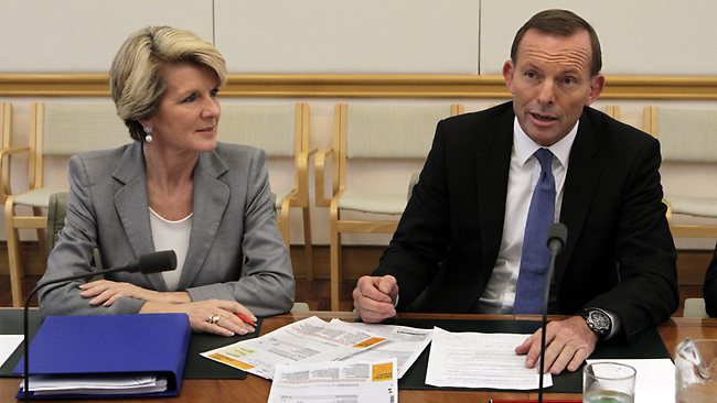 Julie Bishop and Tony Abbott