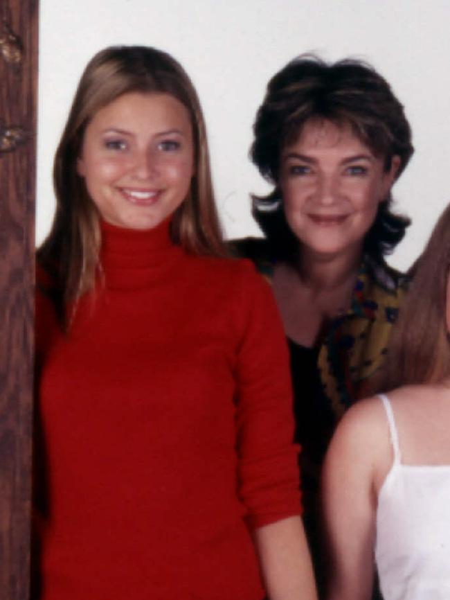 Valance (left) in her original run of Neighbours.