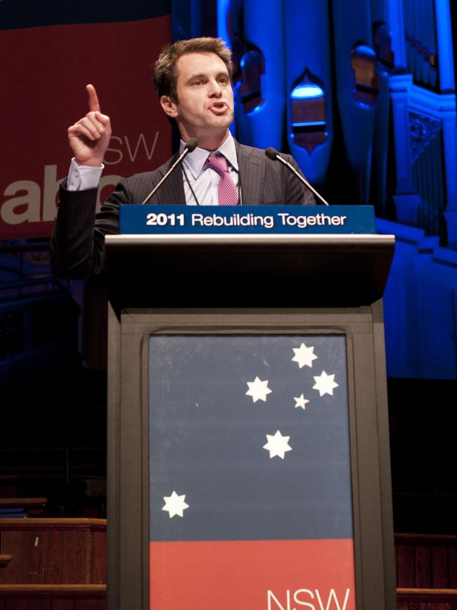 Chris Minns at the 2011 Labor conference