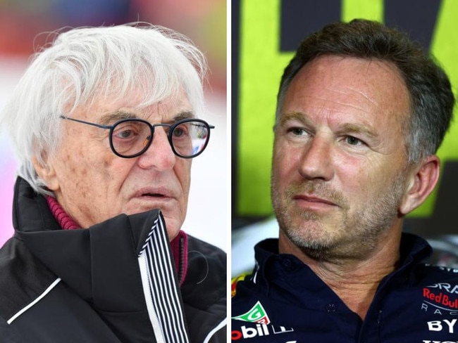 Bernie Ecclestone and Christian Horner