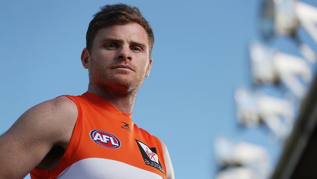 GWS Giants defender Heath Shaw. (Photo by Mark Metcalfe/Getty Images)